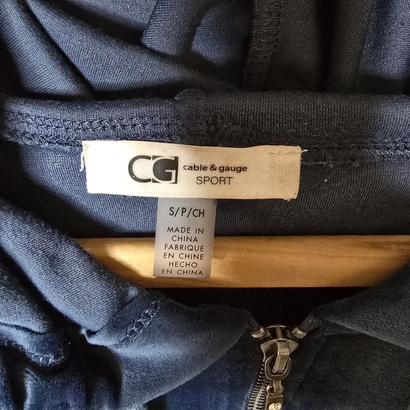 Cable & Gauge Deep Blue Sport Hoodie - Picture 3 of 7